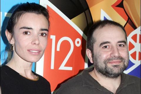 Actress Elodie Bouchez and director Anthony Cordier  from Happy Few